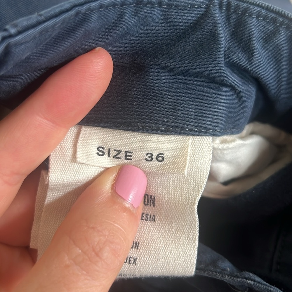 Buck Mason navy shorts. Size 36. 6 inch inseam. - Picture 4 of 4
